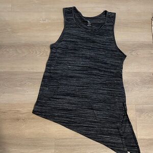 H&M Charcoal Asymmetrical Tank Top